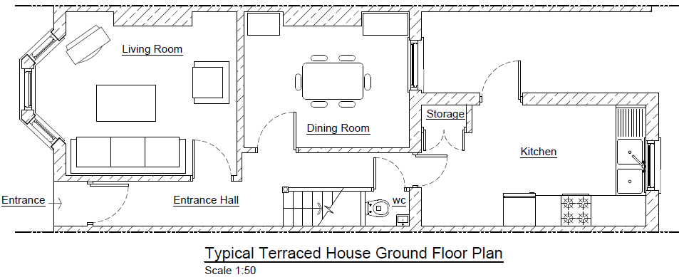 Existing Terraced House Plan